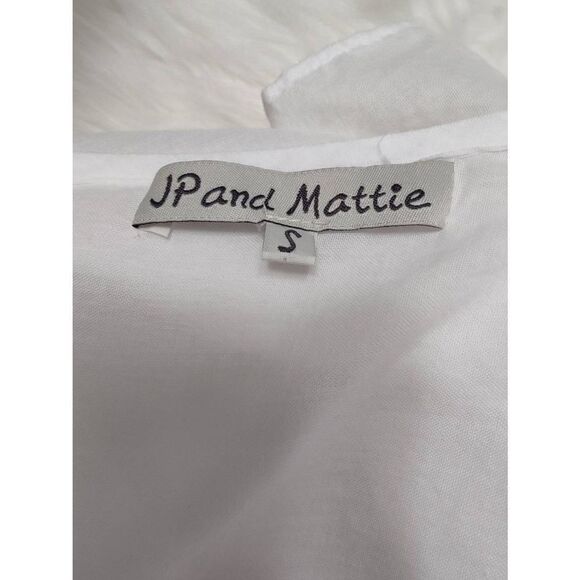 JP and Maddie Sundance Sheer Lined Bodice Boho Blouse - Picture 4 of 4